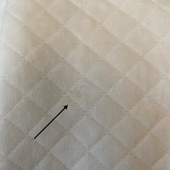 Chico’s - NWT -Ivory - Full zip up shirt - quilted faux leather Chicos size 1 - - Picture 9 of 13